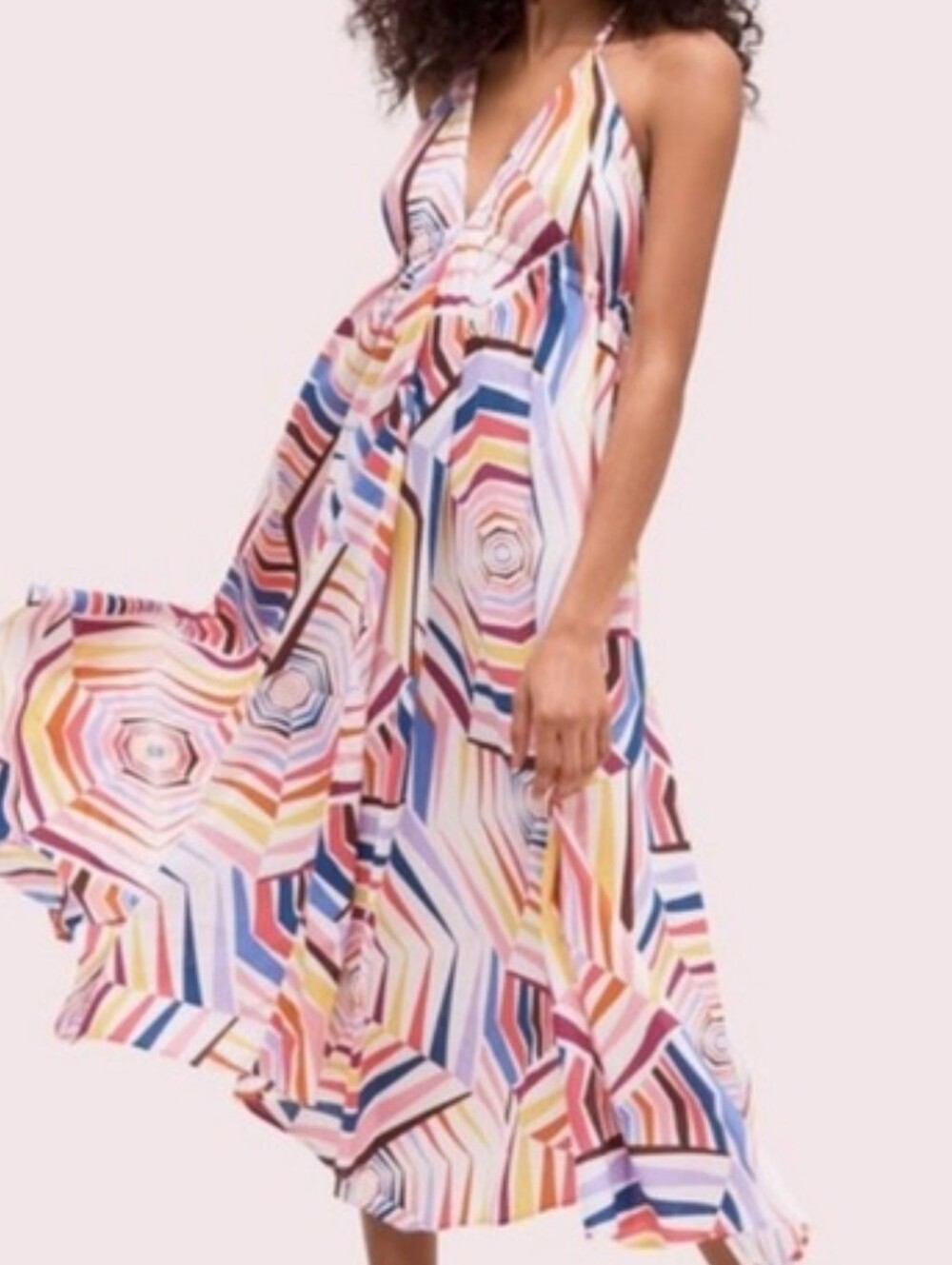 Kate Spade Geobrella Maxi Dress Cover-up Size 2 - Picture 1 of 9